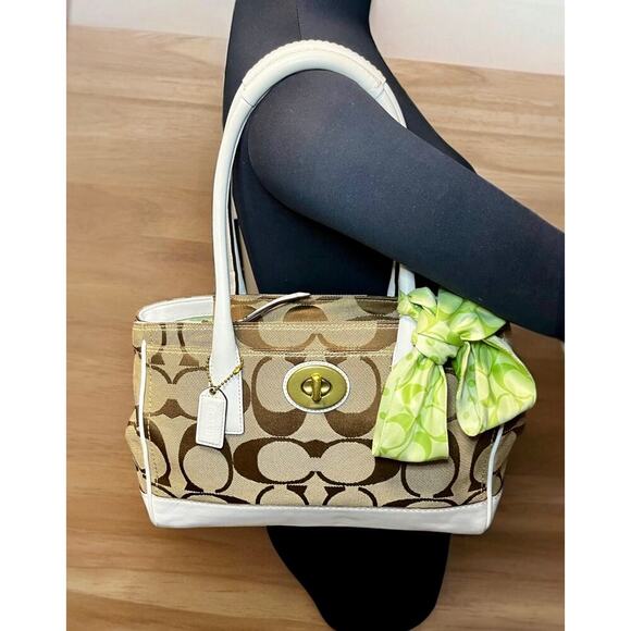 Y2K Coach 11557 Hampton Madeline Signature Satchel Bag - Picture 6 of 12